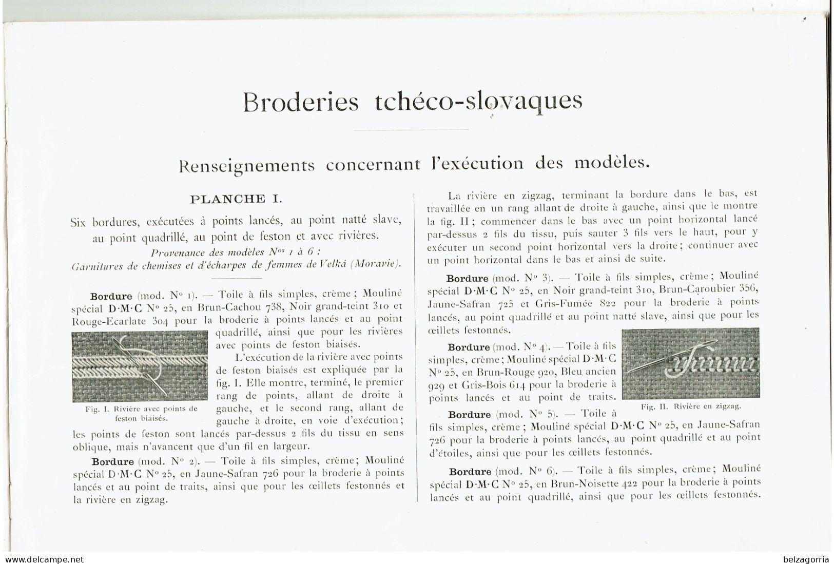 ALBUM BRODERIES TCHECO-SLOVAQUES - POINT DE CROIX - D.M.C. BIBLIOTHEQUE - VOIR SCANS - Cross Stitch