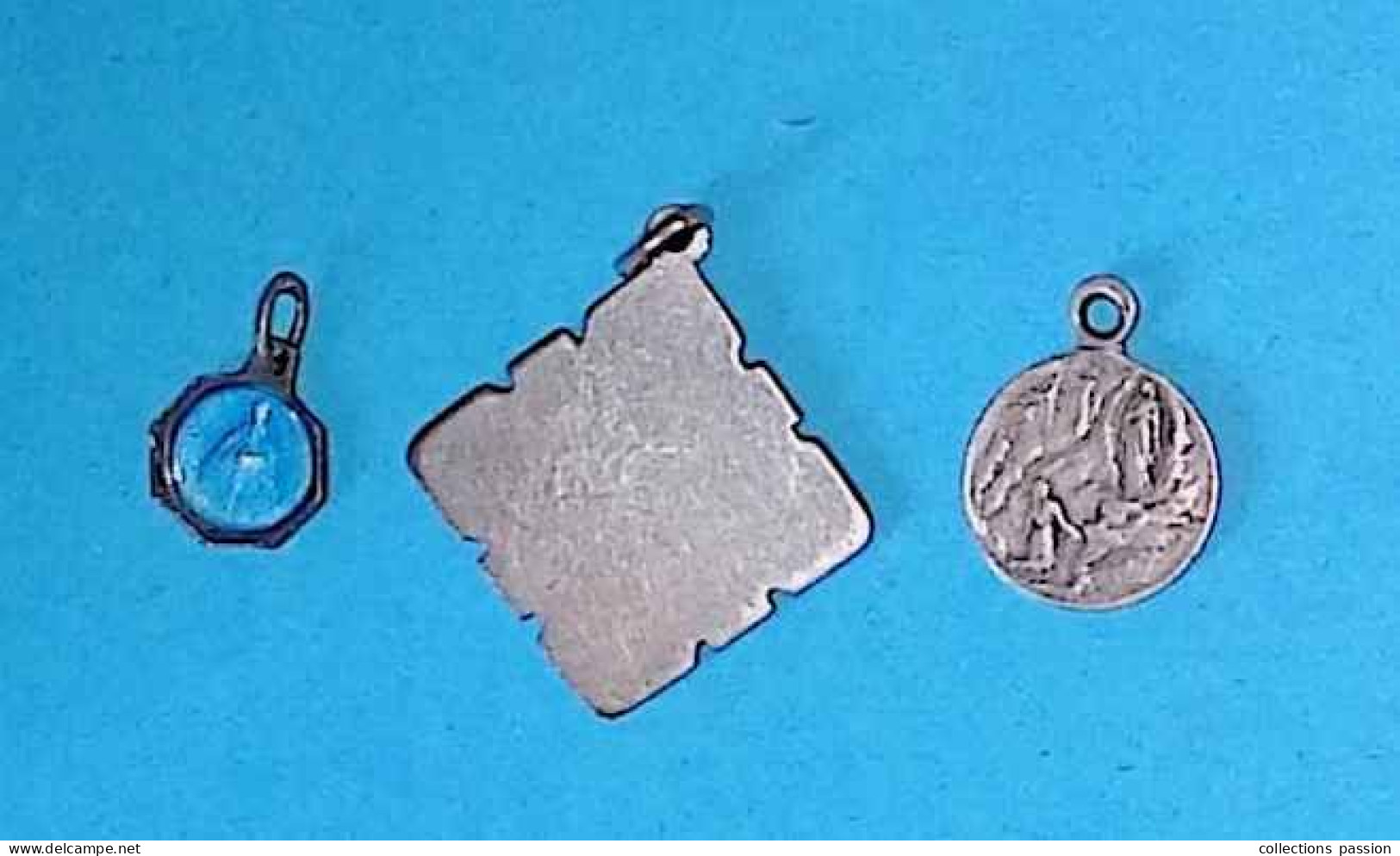 RELIGION, Médaille Religieuse, 2 Scans, LOT DE 3 MEDAILLES RELIGIEUSES,  Frais Fr 2.00 E - Religion &  Esoterik