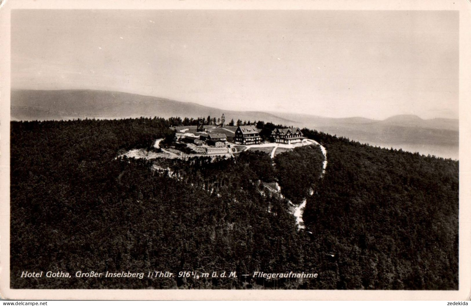 G9340 - TOP Großer Inselsberg Bei Walterhausen - Luftbild Luftaufnahme Fliegeraufnahme RLM Helff & Stein - Waltershausen