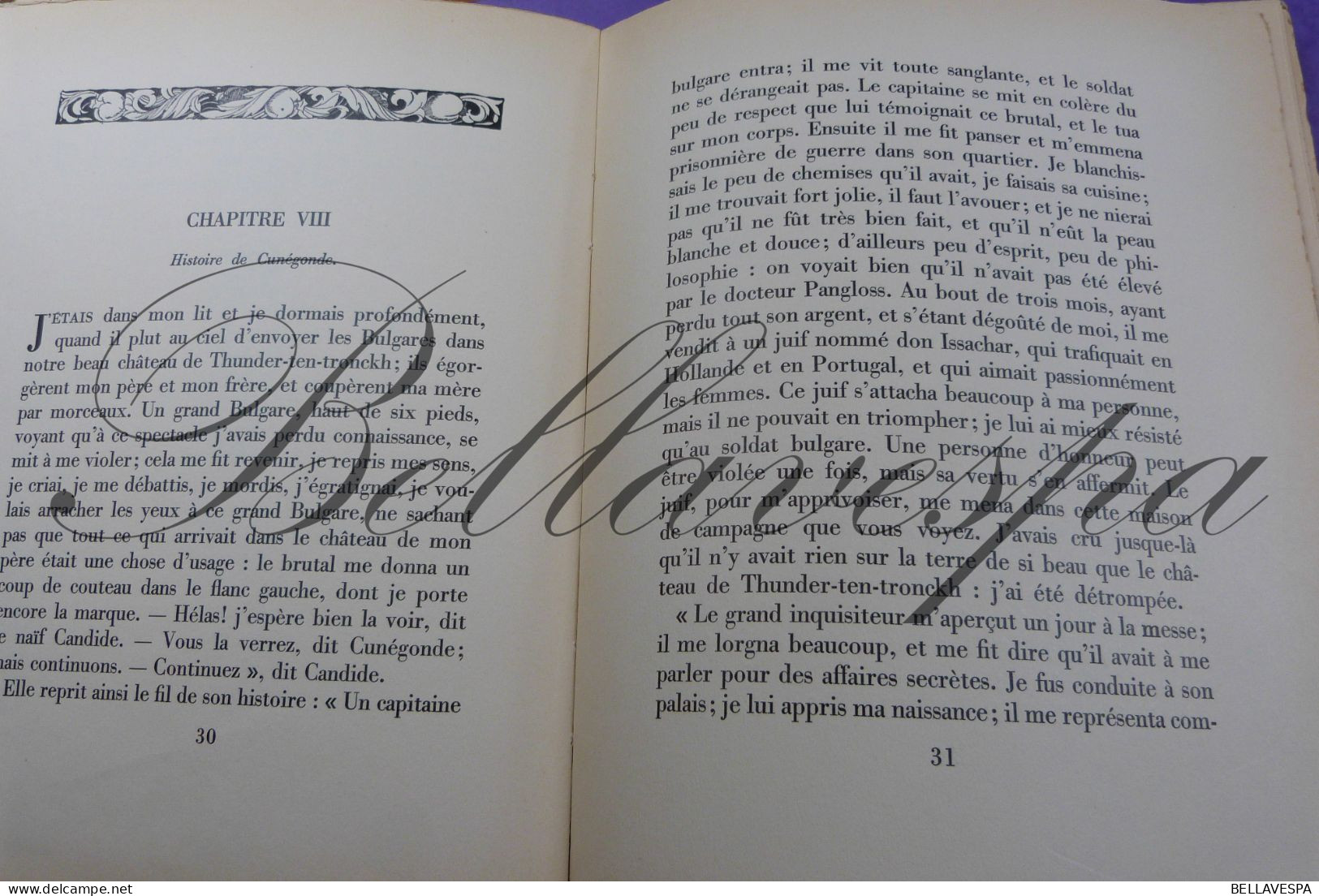 CANDIDE  l’Optimisme  Voltaire Illustrations de BRUNELLESCHI Librairie Gibert Jeune Paris  deuxieme tirage N° 709/2000