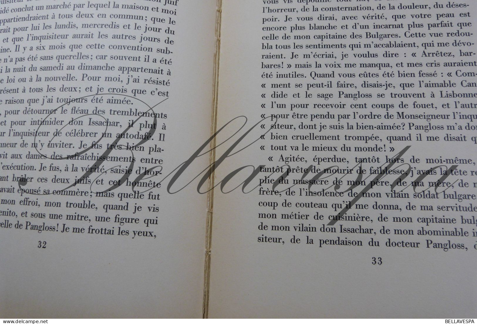 CANDIDE  l’Optimisme  Voltaire Illustrations de BRUNELLESCHI Librairie Gibert Jeune Paris  deuxieme tirage N° 709/2000