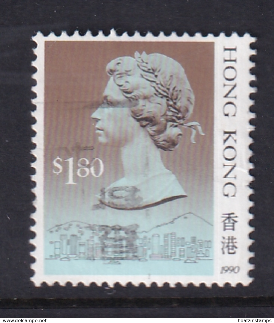 Hong Kong: 1989/91   QE II     SG610      $1.80   [Imprint Date: '1990']    Used - Gebraucht