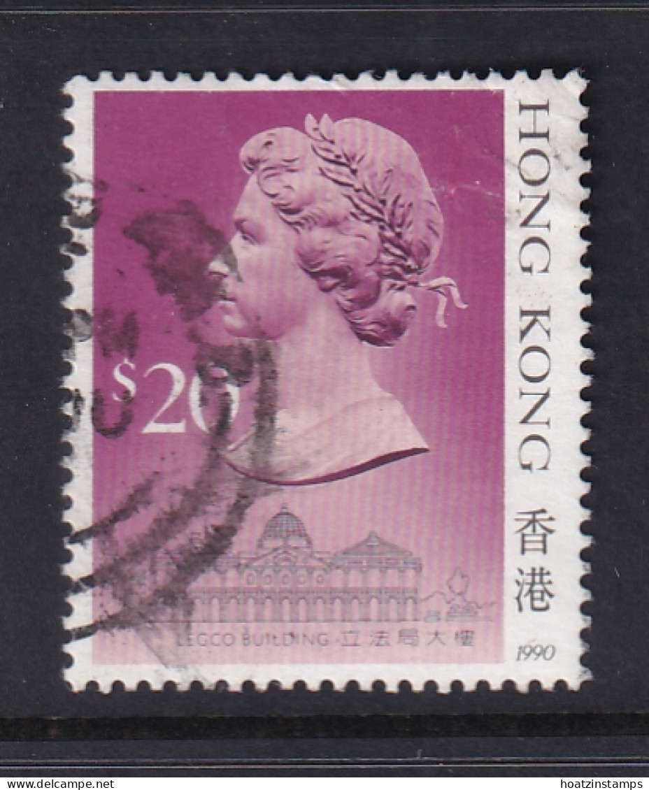 Hong Kong: 1989/91   QE II     SG614      $20  [Imprint Date: '1990']    Used  - Oblitérés