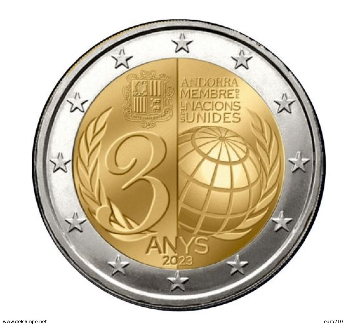 ANDORRA / ANDORRE 2 Euro 2023 - United Nations - Andorra