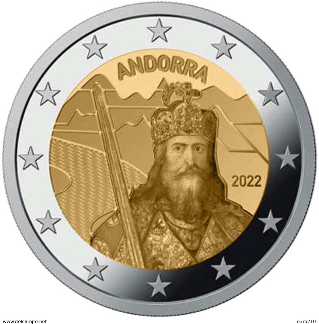 ANDORRA / ANDORRE 2 Euro 2022 - The Legend Of Charlemagne - Andorre