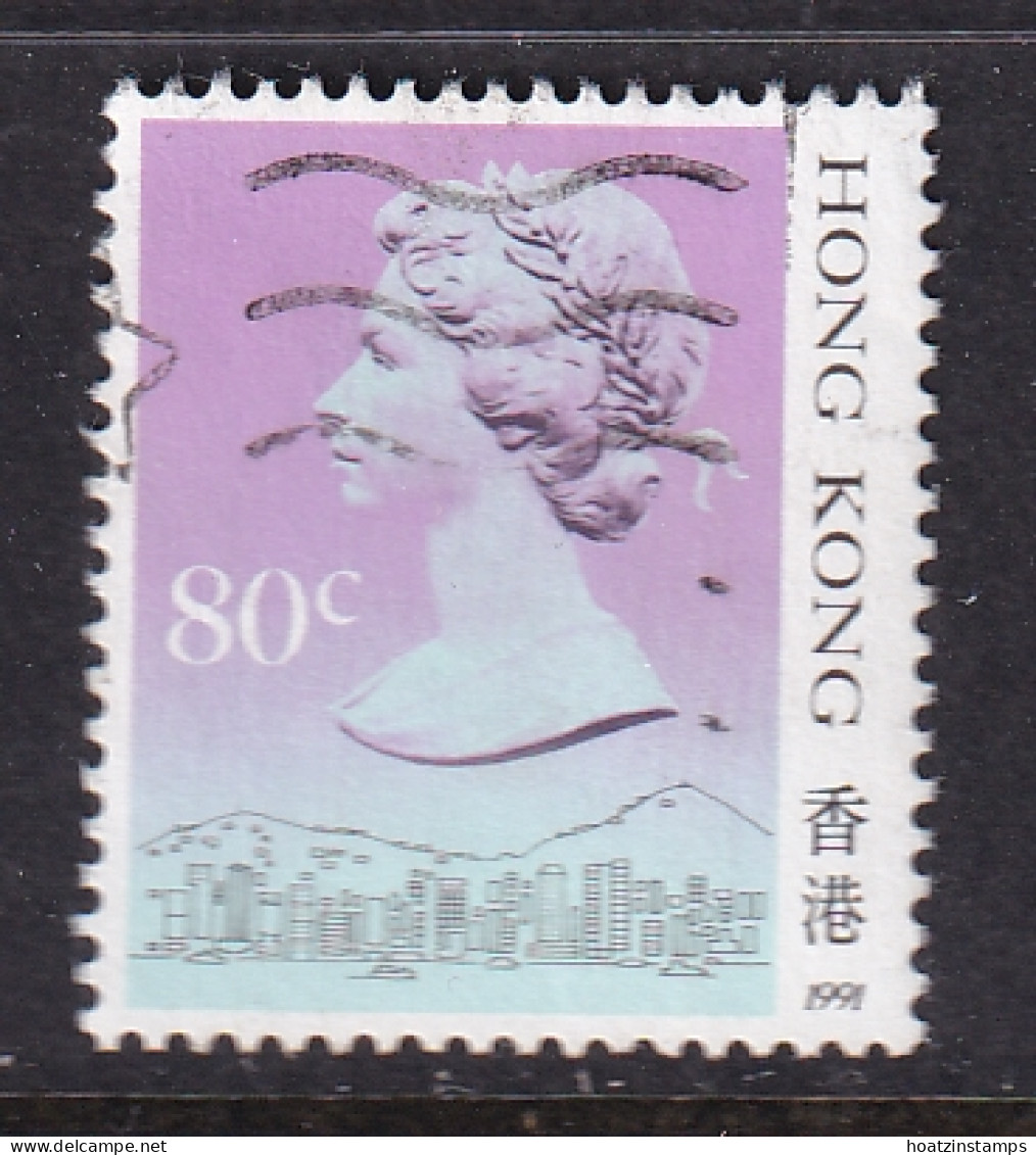 Hong Kong: 1989/91   QE II     SG605      80c   [Imprint Date: '1991']    Used - Gebraucht