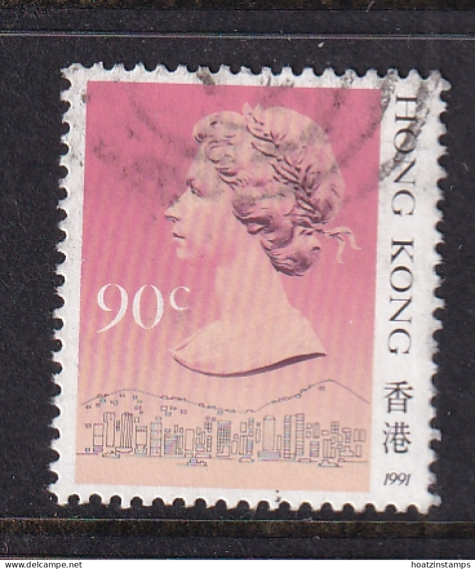 Hong Kong: 1989/91   QE II     SG606      90c  [Imprint Date: '1991']    Used - Usati