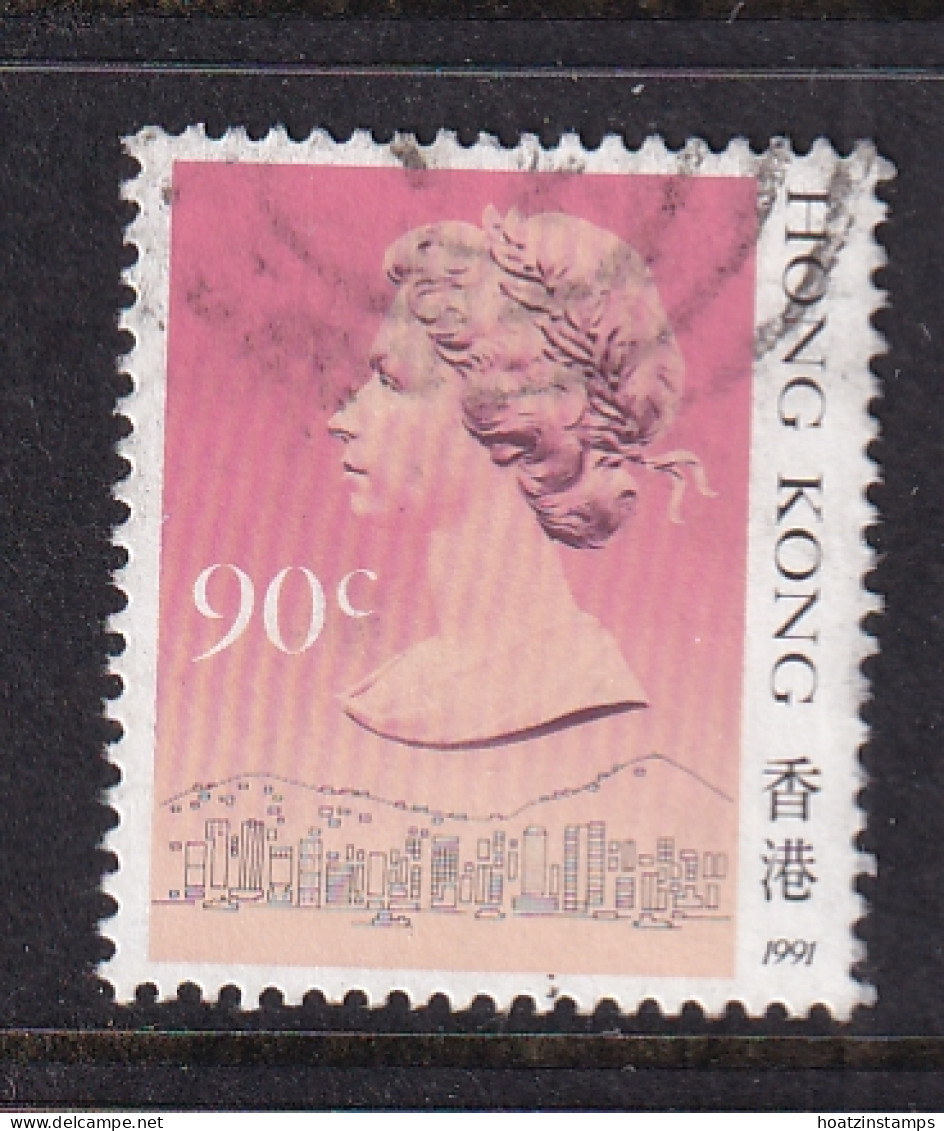 Hong Kong: 1989/91   QE II     SG606      90c  [Imprint Date: '1991']    Used - Gebraucht