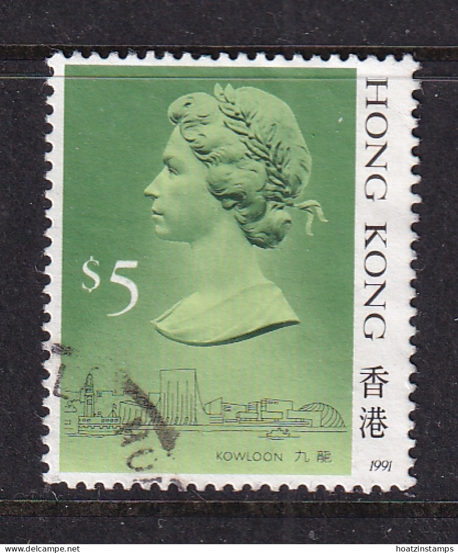 Hong Kong: 1989/91   QE II     SG612      $5   [Imprint Date: '1991']    Used - Gebraucht