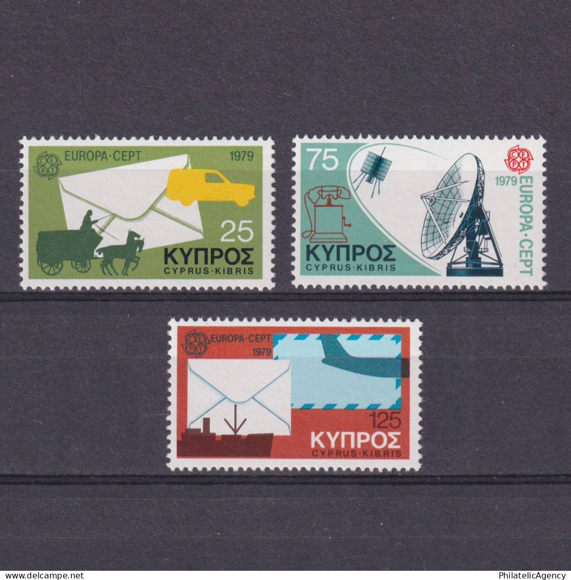 CYPRUS 1979, Sc# 513-515, Europa-CEPT, MNH - 1979