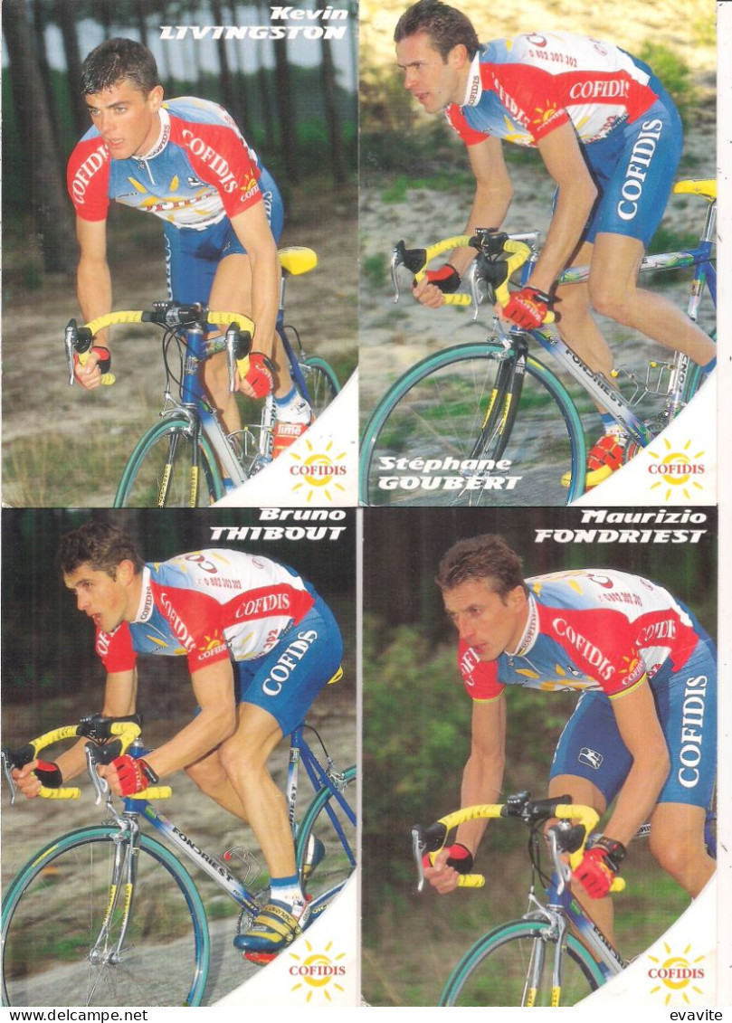 Lot Complet De 25 Cartes Cofidis Tour De France 1998 -   Voir Scan Pour Détails... - Cyclisme