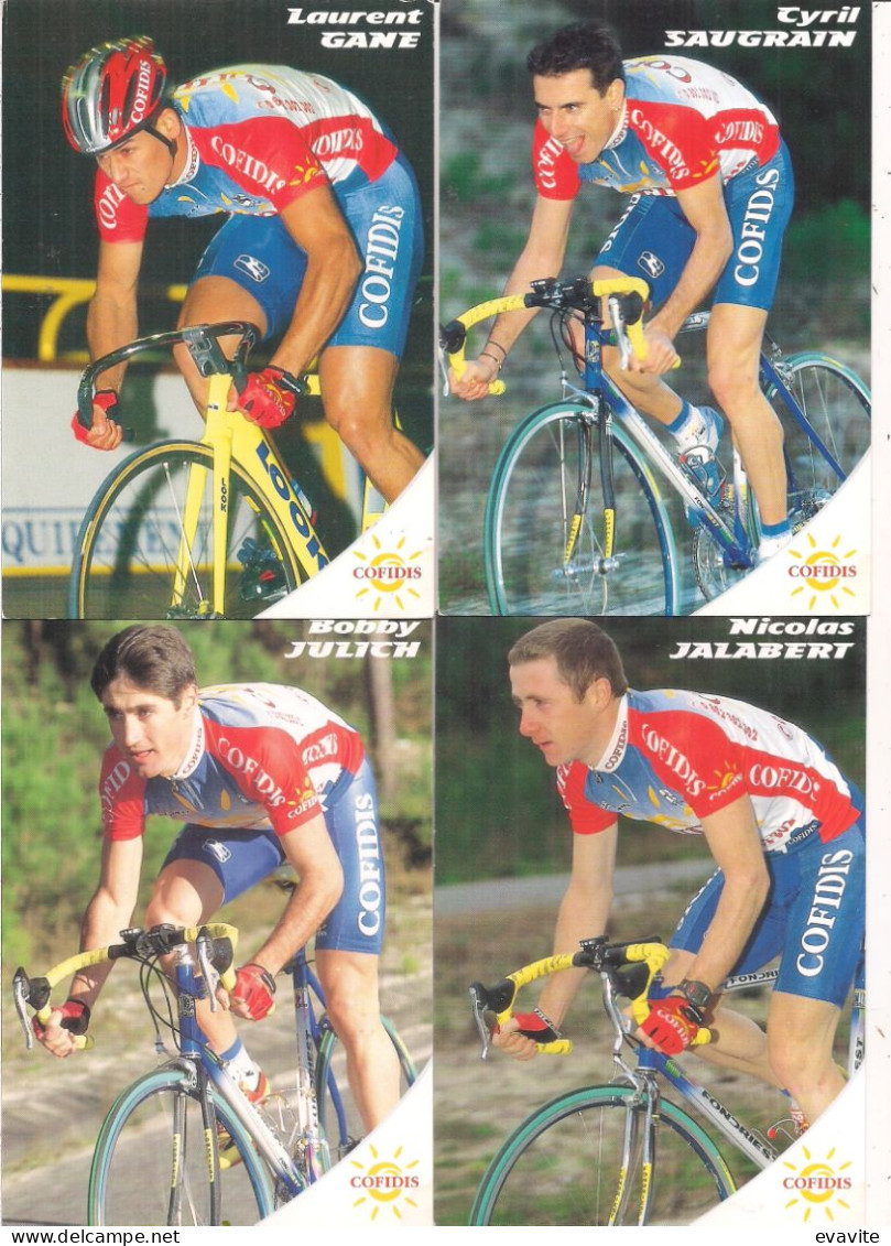 Lot complet de 25 Cartes Cofidis Tour de France 1998 -   voir scan pour détails...