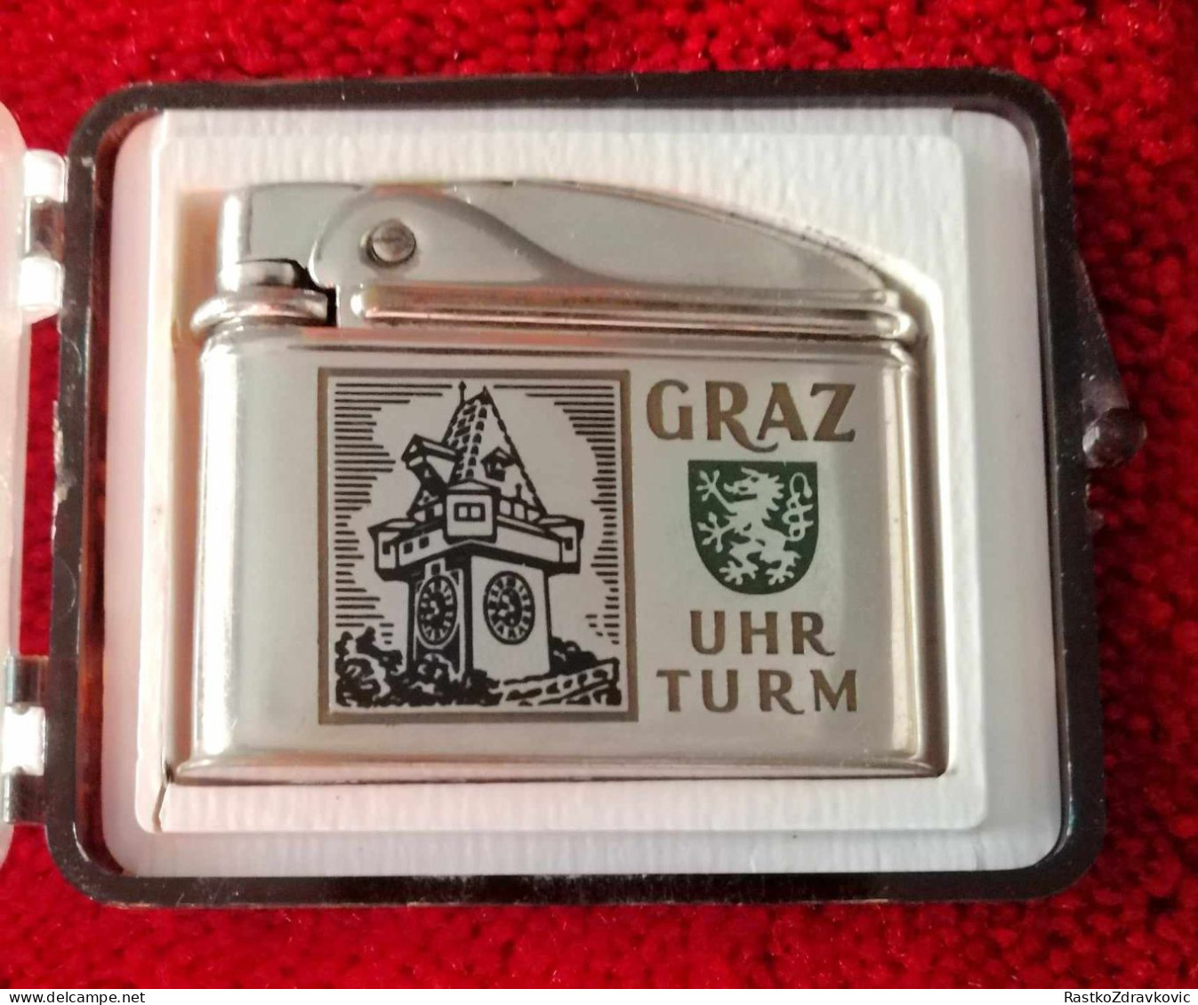 TCW ROYAL AUSTRIA+VINTAGE BENZIN LIGHTER+GRAZ UHR TURM - Sonstige & Ohne Zuordnung