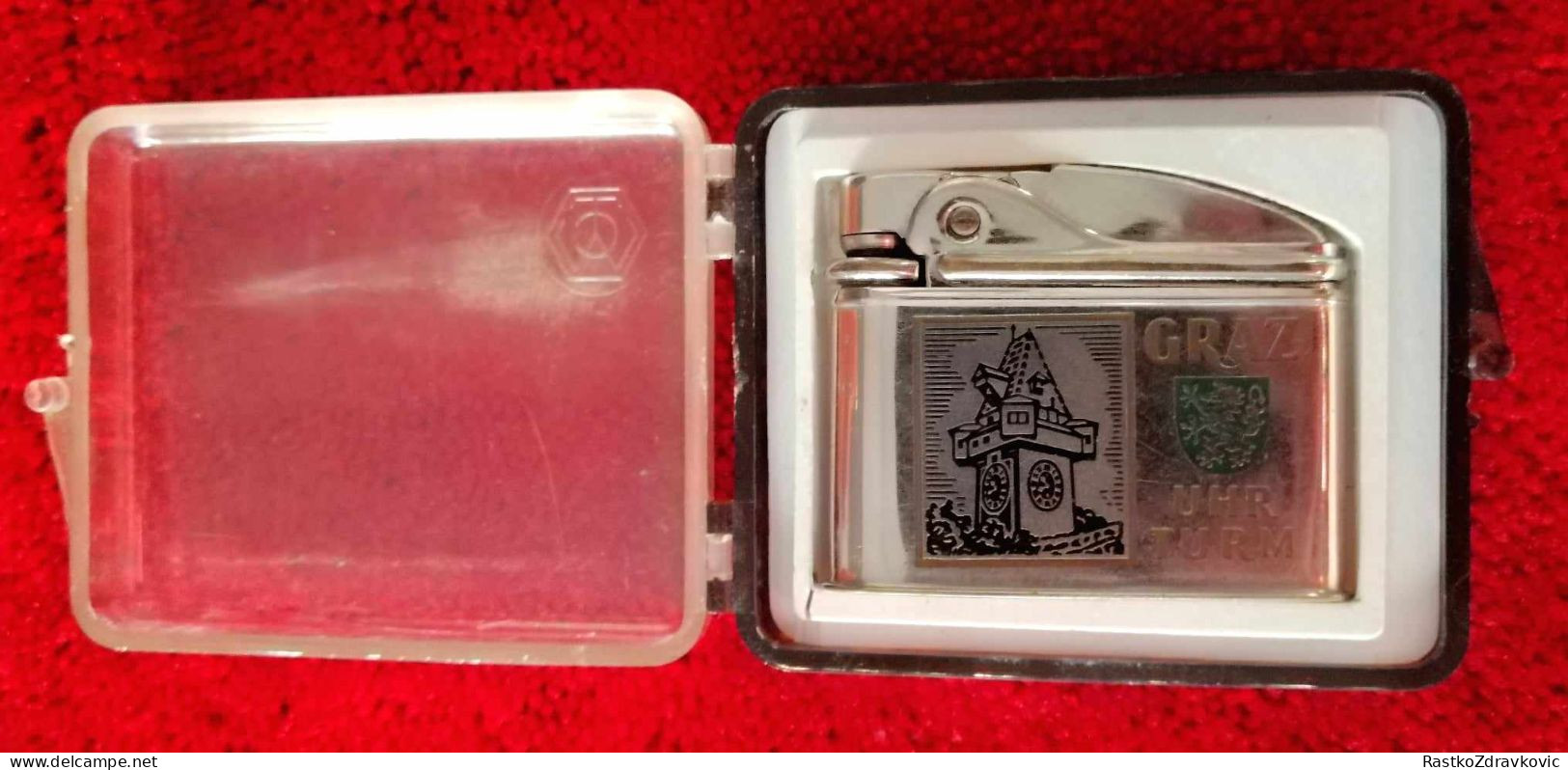 TCW ROYAL AUSTRIA+VINTAGE BENZIN LIGHTER+GRAZ UHR TURM - Sonstige & Ohne Zuordnung