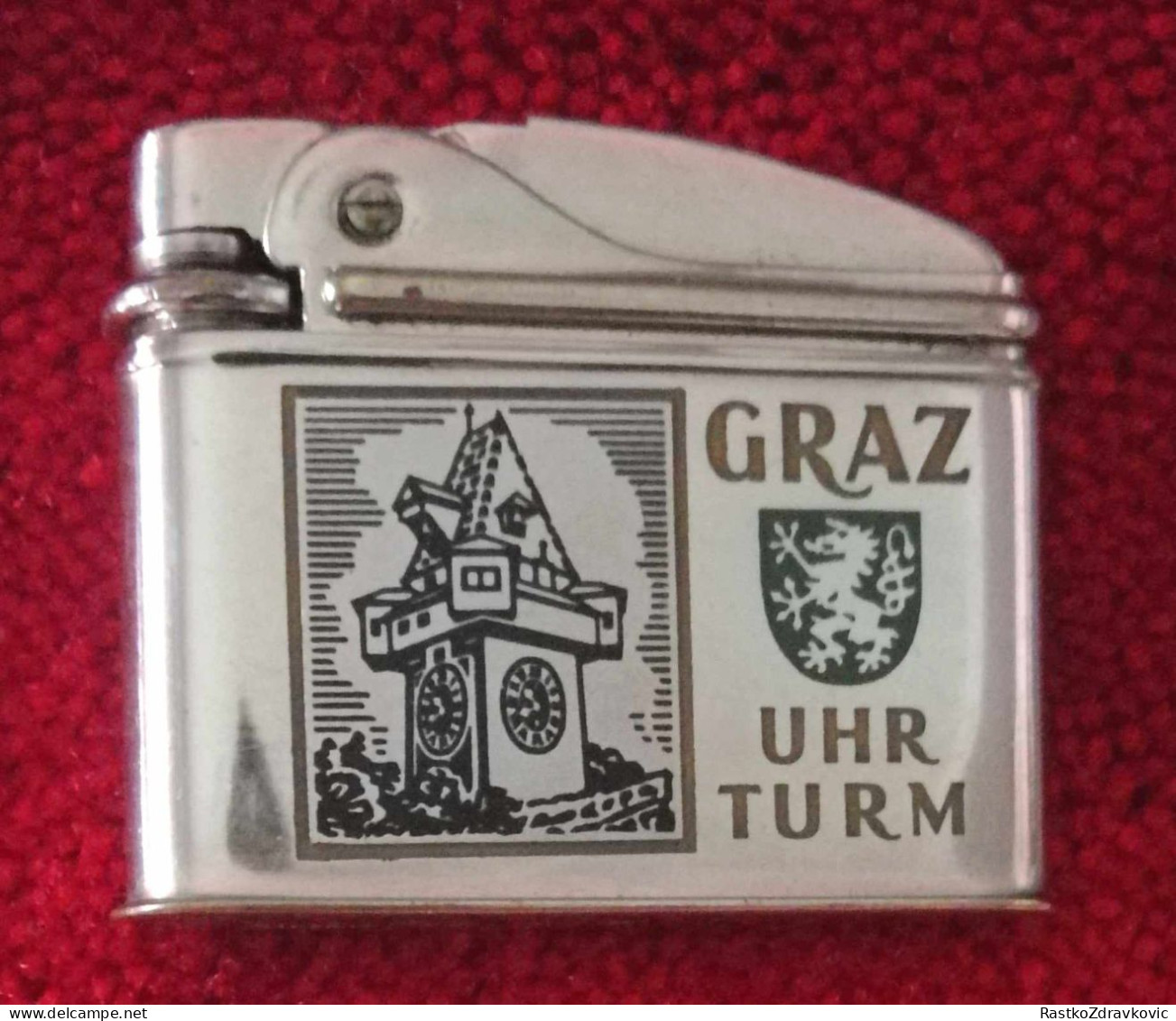 TCW ROYAL AUSTRIA+VINTAGE BENZIN LIGHTER+GRAZ UHR TURM - Sonstige & Ohne Zuordnung