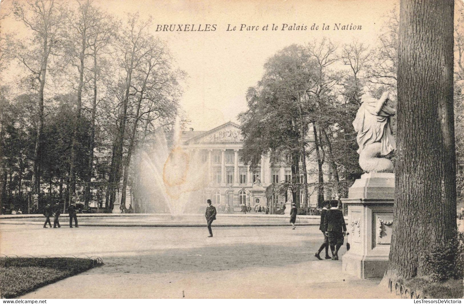 BELGIQUE - Bruxelles - Le Parc Et Le Palais De La Nation - Carte Postale Ancienne - Bosques, Parques, Jardines