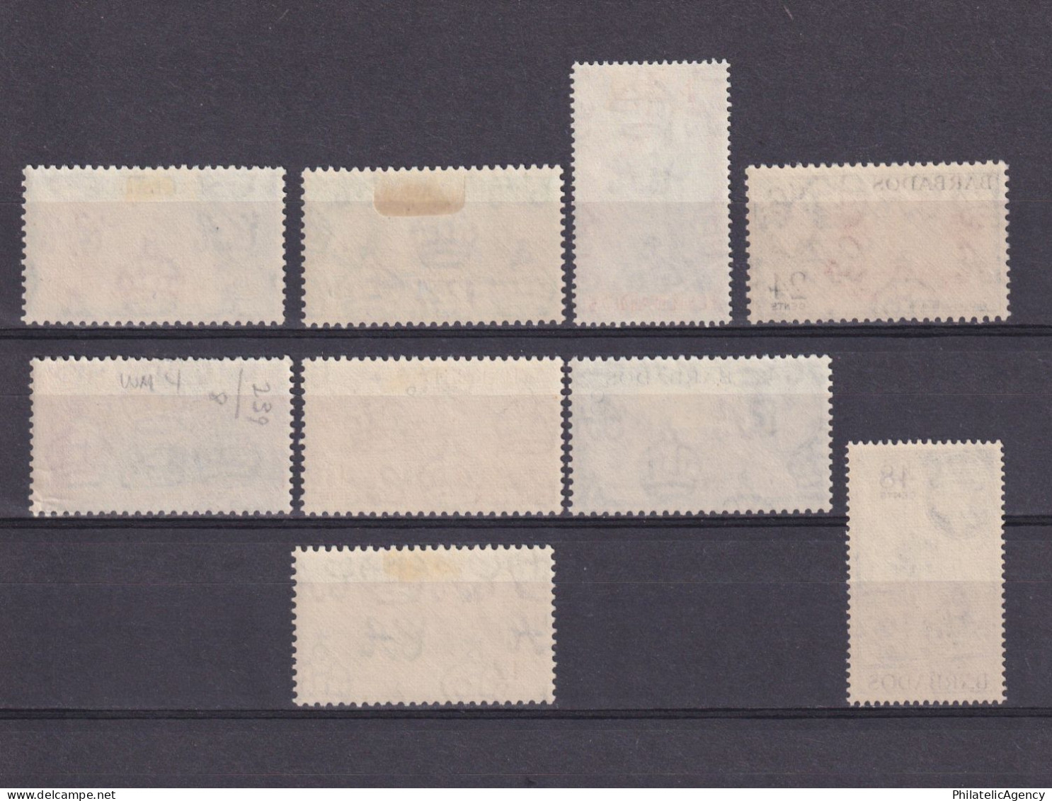 BARBADOS 1953, SG# 290-298, CV £22, Part Set, Architecture, Ships, MH - Barbados (...-1966)