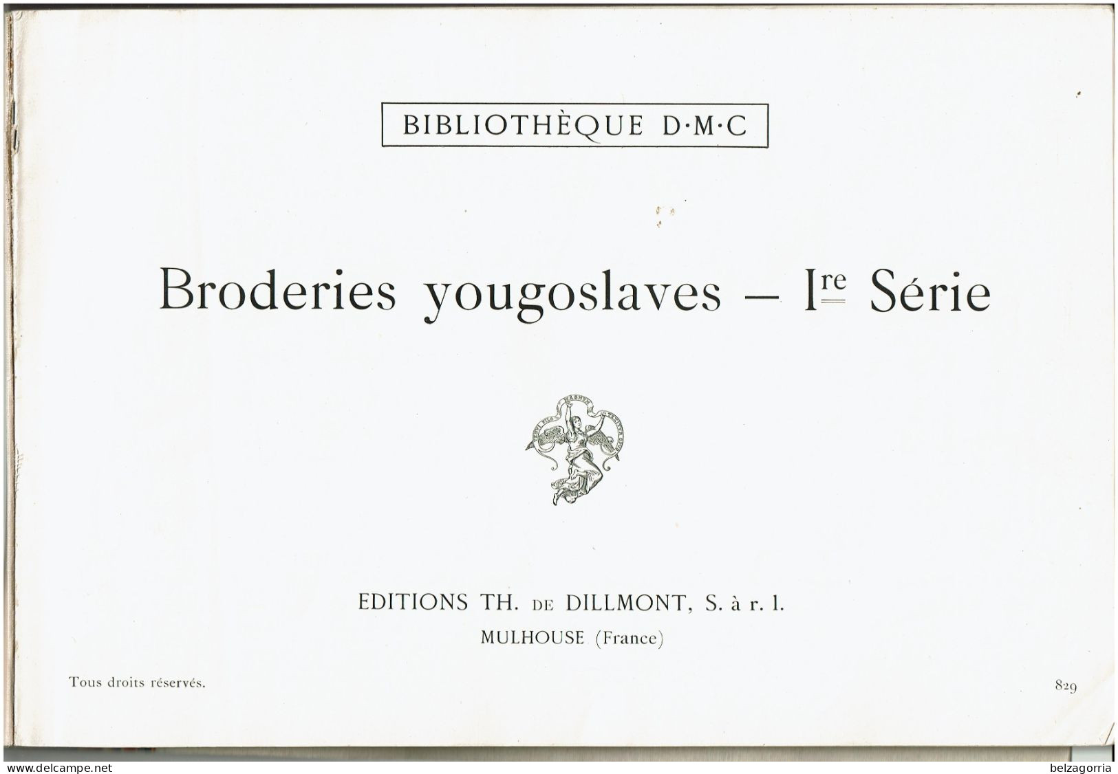 ALBUM BRODERIES  YOUGOSLAVES 1er SERIE  - POINT DE CROIX - D.M.C. BIBLIOTHEQUE - VOIR SCANS - Cross Stitch