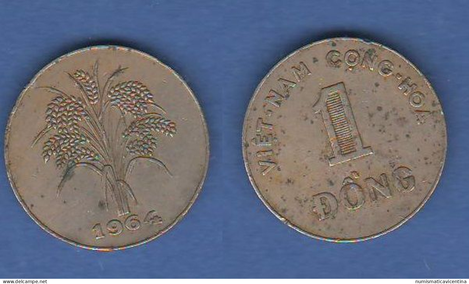 Vietnam Viet Nam 1 DONG 1964 Nickel Coin - Vietnam