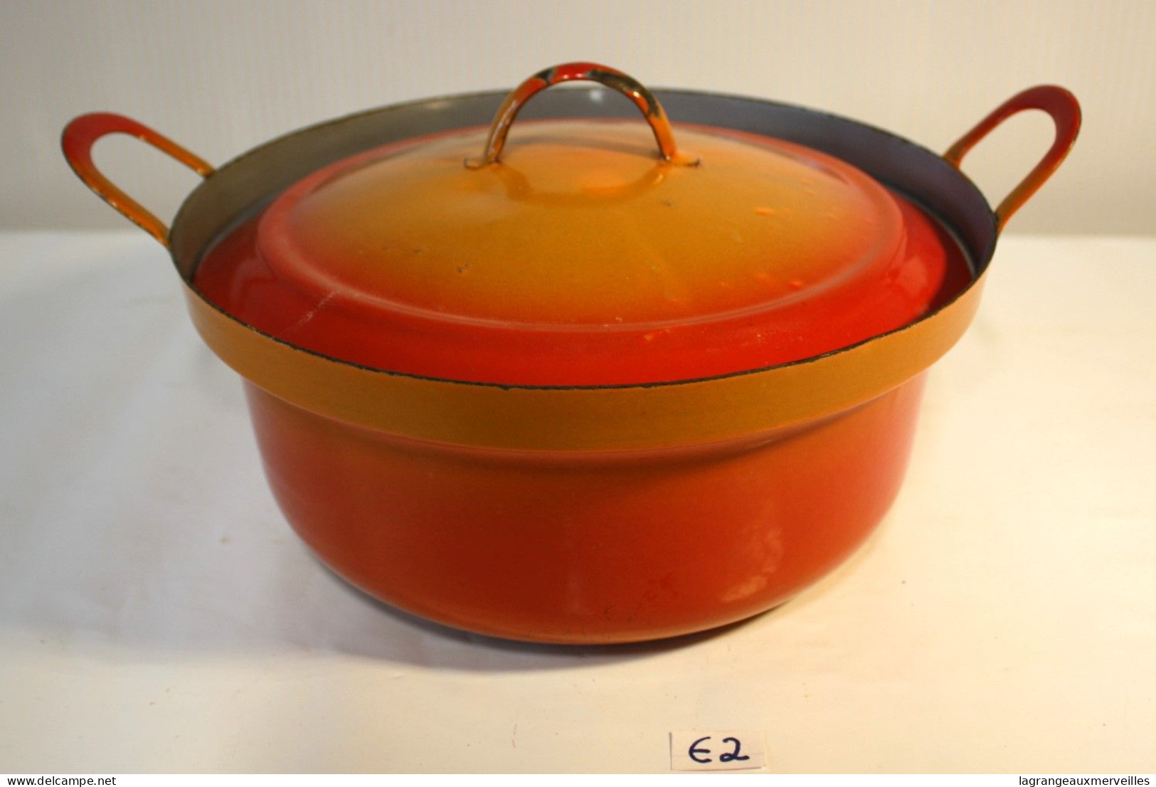 E2 Casserole Orange - Vintage - Auberge - Cazuelas