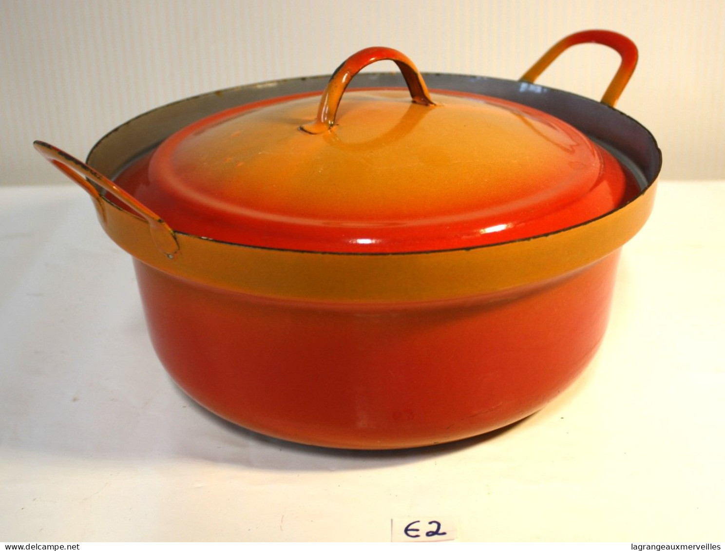 E2 Casserole Orange - Vintage - Auberge - Kookpannen