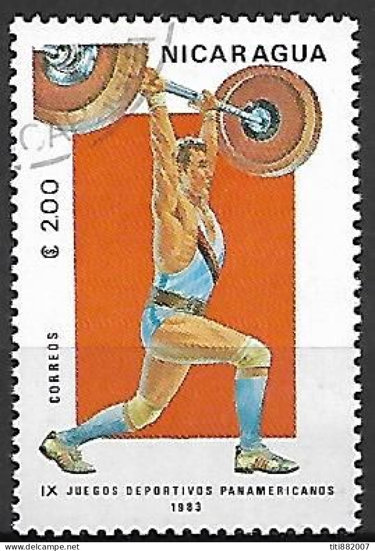 NICARAGUA       -      HALTEROPHILIE      -      Oblitéré - Weightlifting