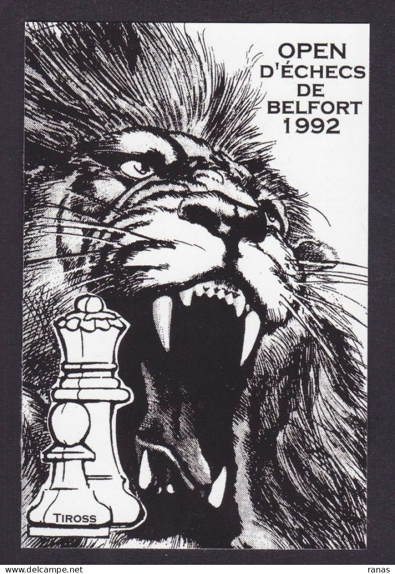 CPM échecs Chess Belfort Par Tiross Non Circulé Lion - Scacchi