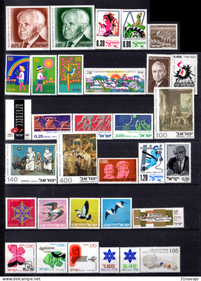 ISRAEL - Lot Timbres Neufs Sans Tab 1 - Collections, Lots & Séries