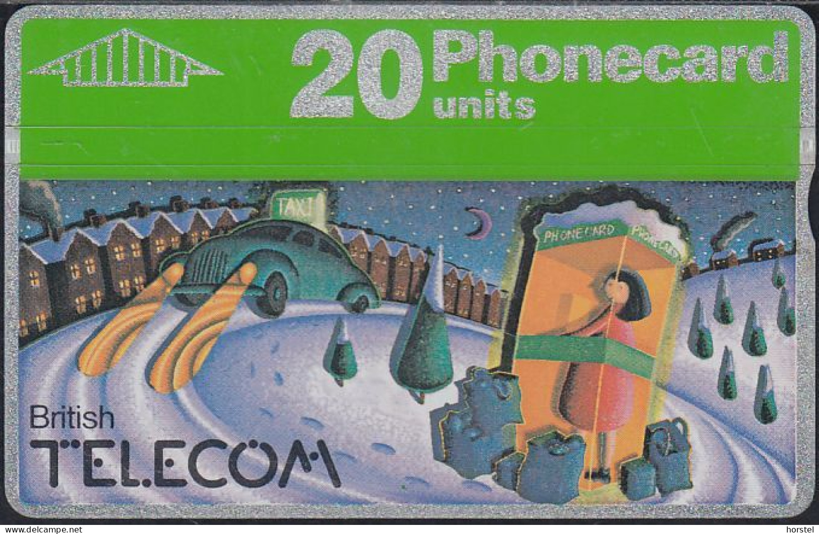 UK Btc 029 Christmas 1990 - Car & Phonebox - 20 Units - 009F - BT Emissioni Generali