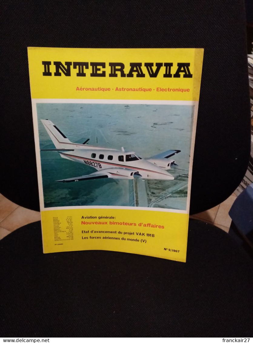 INTERAVIA 9/1967 Revue Internationale Aéronautique Astronautique Electronique - Aviation