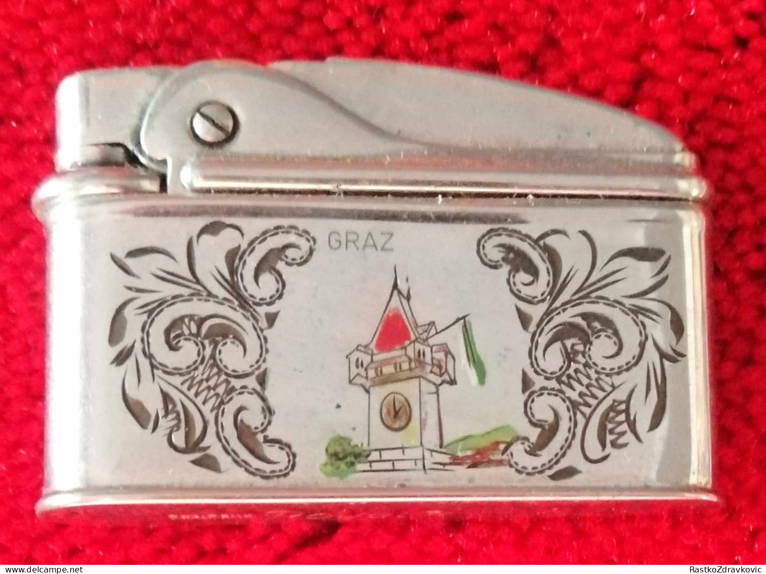 TCW ROYAL AUSTRIA+VINTAGE BENZIN LIGHTER+GRAZ UHR TURM - Sonstige & Ohne Zuordnung