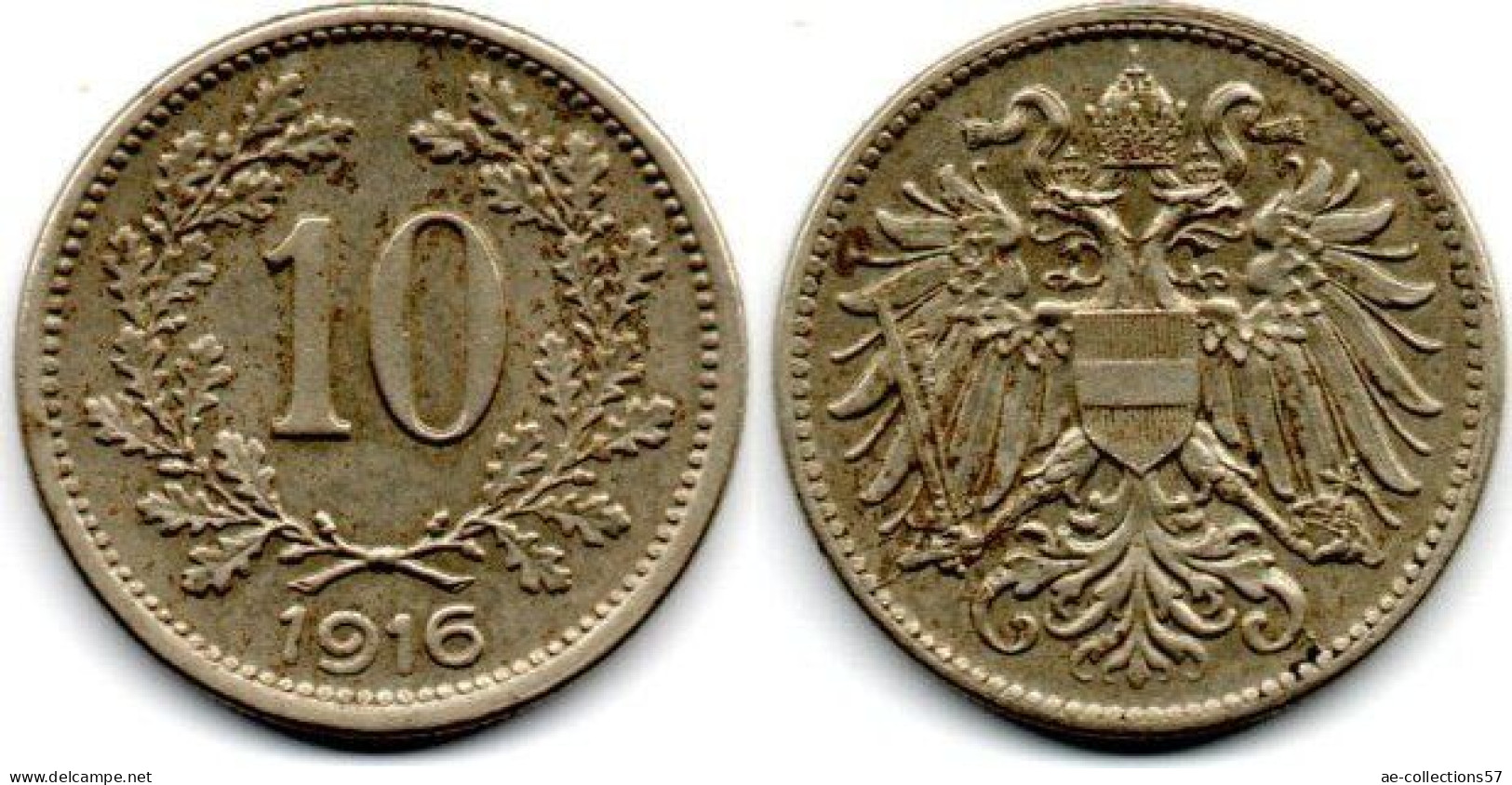 MA 30878  //   Autriche      //  10 Heller 1916  /   TTB - Autriche