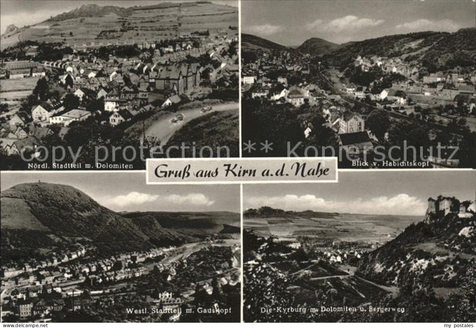 41582194 Kirn Nahe Noerdl Stadtteil Mit Dolomiten Blick Vom Habichtskopf Gauskop - Kirn