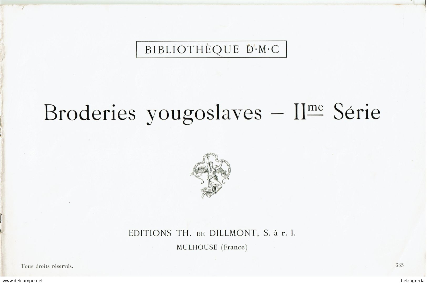 ALBUM BRODERIES  YOUGOSLAVES  2ème SERIE  - POINT DE CROIX - D.M.C. BIBLIOTHEQUE - VOIR SCANS - Point De Croix