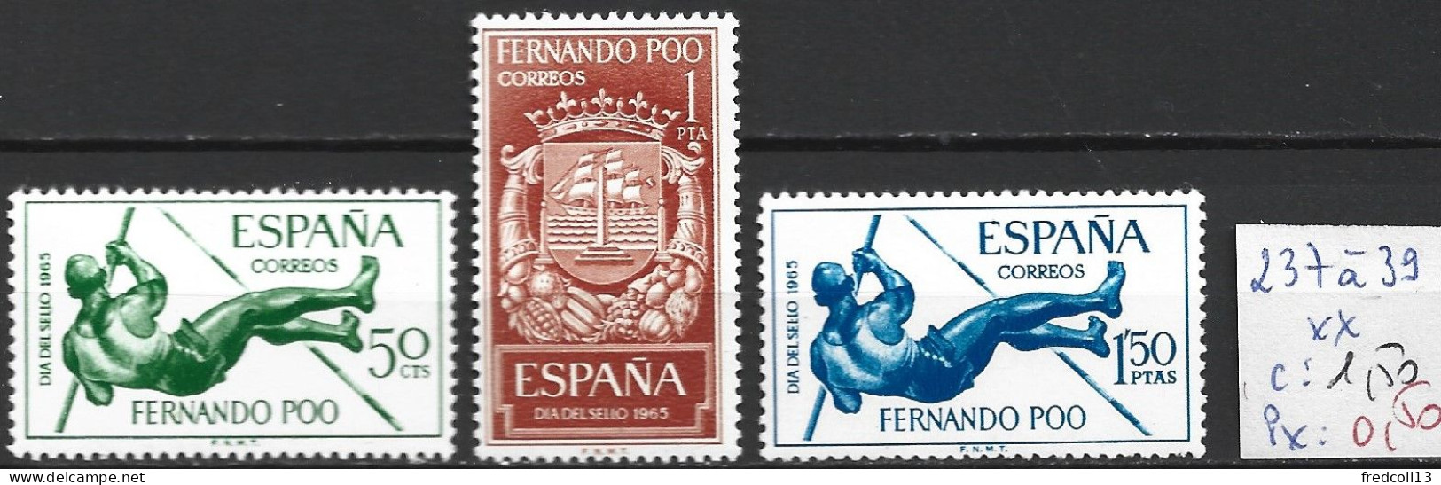 FERNANDO POO 237 à 39 ** Côte 1.50 € - Fernando Po