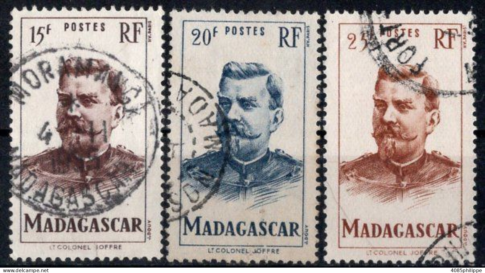 MADAGASCAR Timbres-Poste N° 316 à 318 Oblitérés TB Cote : 3€75 - Gebraucht