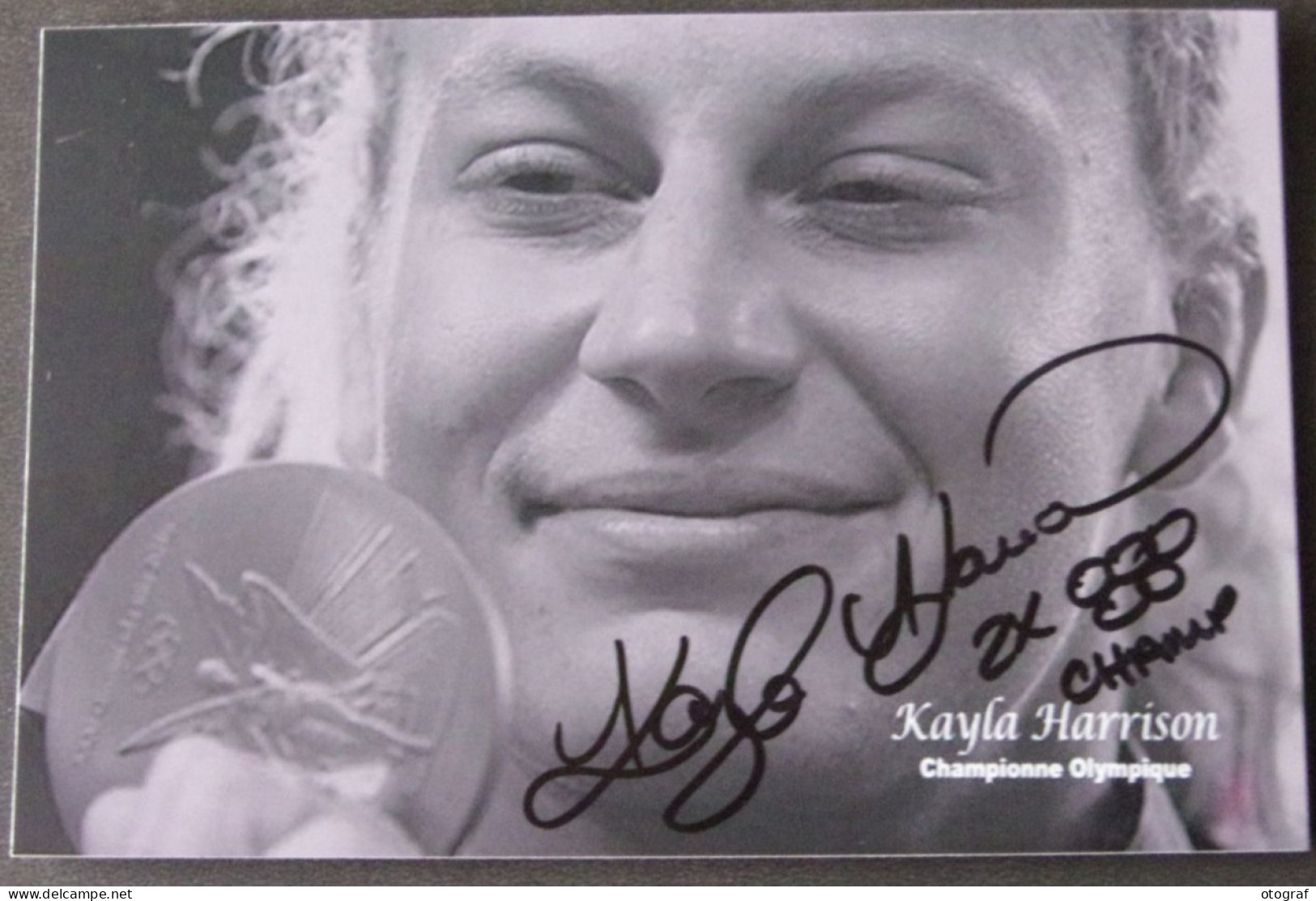 JUDO - Kayla HARRISON - Signé / Dédicace Authentique / Autographe - Martiaux