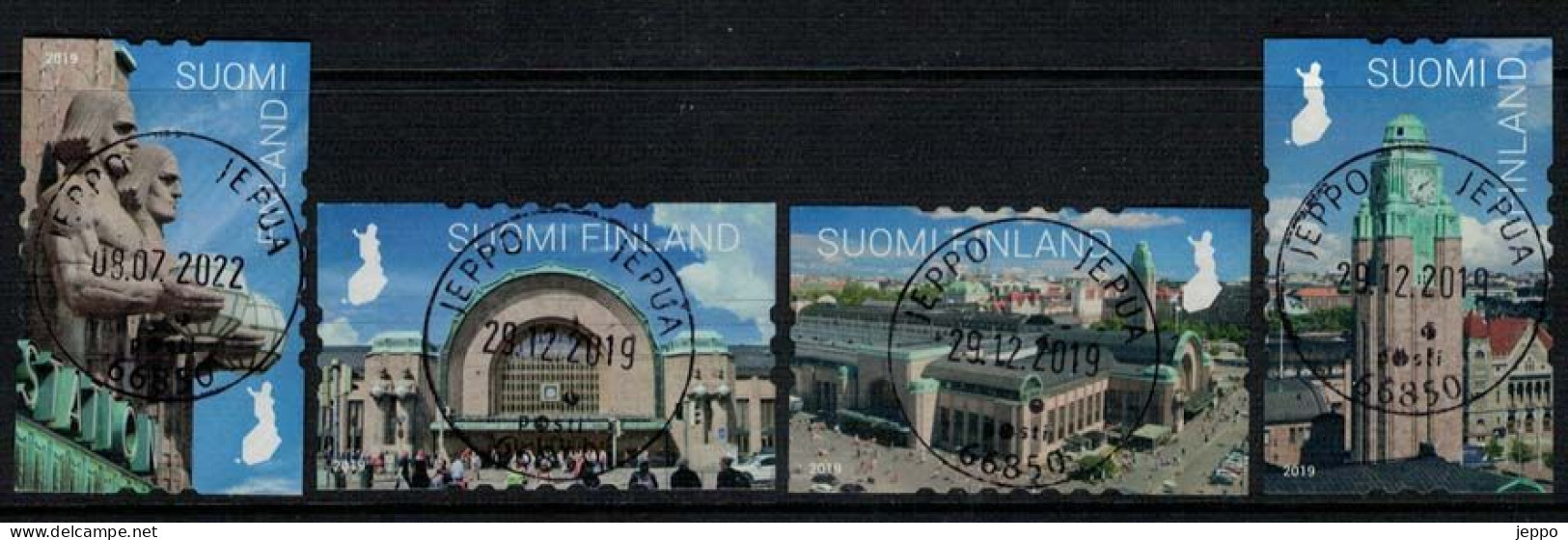 2019 Finland, Helsinki Railway Station, Complete Fine Used Set. - Used Stamps