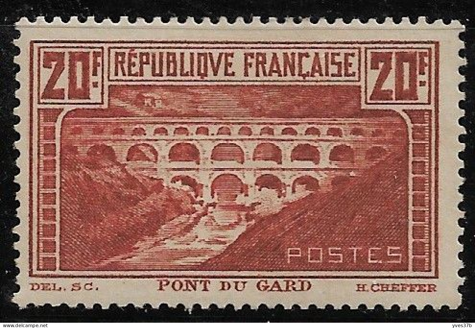 FRANCE N°262 - 20frs "Pont Du Gard" Chaudron - Type IIA - Neuf* - TTB - - Nuovi