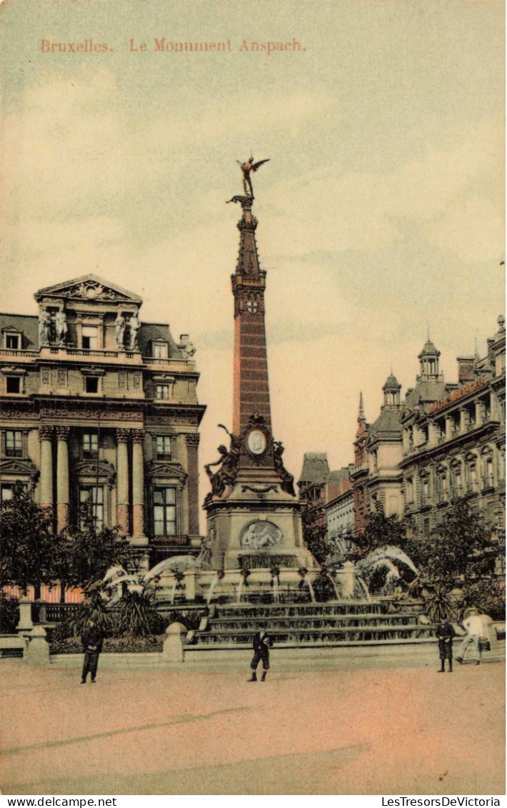 BELGIQUE - Bruxelles - Le Monument Anspach - Carte Postale Ancienne - Monumenti, Edifici