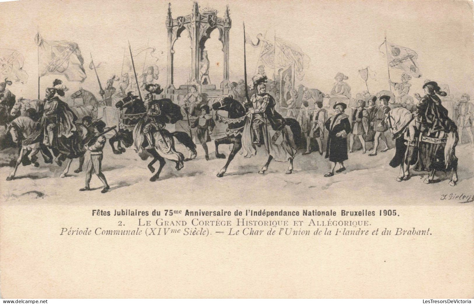 BELGIQUE - Bruxelles - Fêtes Jubilaires Du 75eme Anniversaire De L'indépendance Nationale 1905 - Carte Postale Ancienne - Feesten En Evenementen
