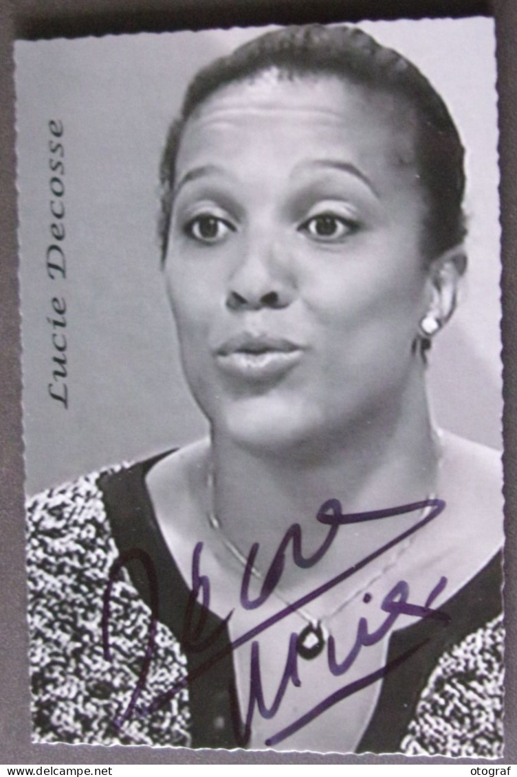 JUDO - Lucie DECOSSE - Signé / Dédicace Authentique / Autographe - Oosterse Gevechtssporten