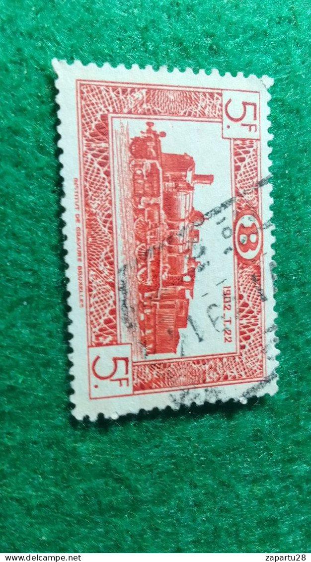 BELÇİKA-   DEMİRYOLU PAKET  POSTASI --1952-87-   5 FR.   DAMGALI - Used