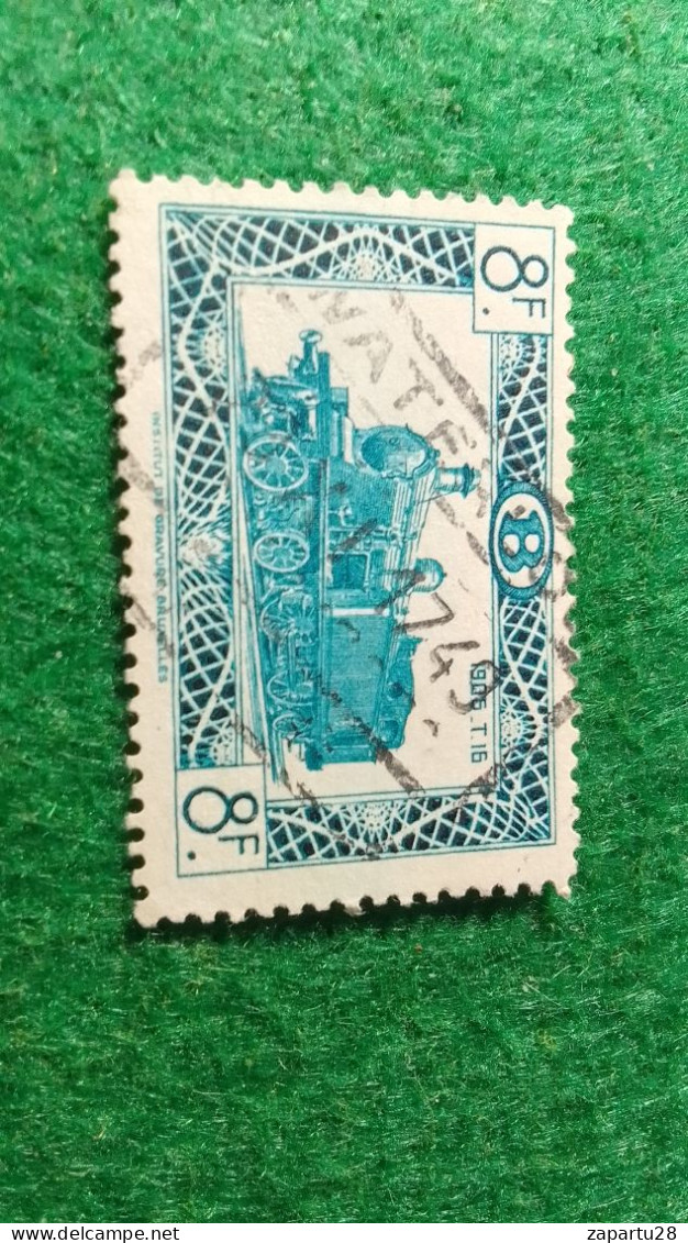 BELÇİKA-   DEMİRYOLU PAKET  POSTASI --1952-87-   8 FR.   DAMGALI - Gebraucht