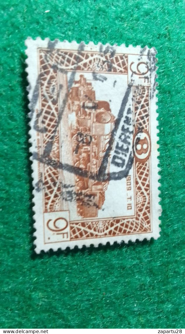 BELÇİKA-   DEMİRYOLU PAKET  POSTASI --1952-87-   9 FR.   DAMGALI - Gebraucht