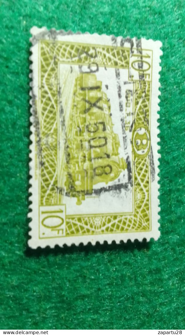 BELÇİKA-   DEMİRYOLU PAKET  POSTASI --1952-87-   10 FR.   DAMGALI - Used