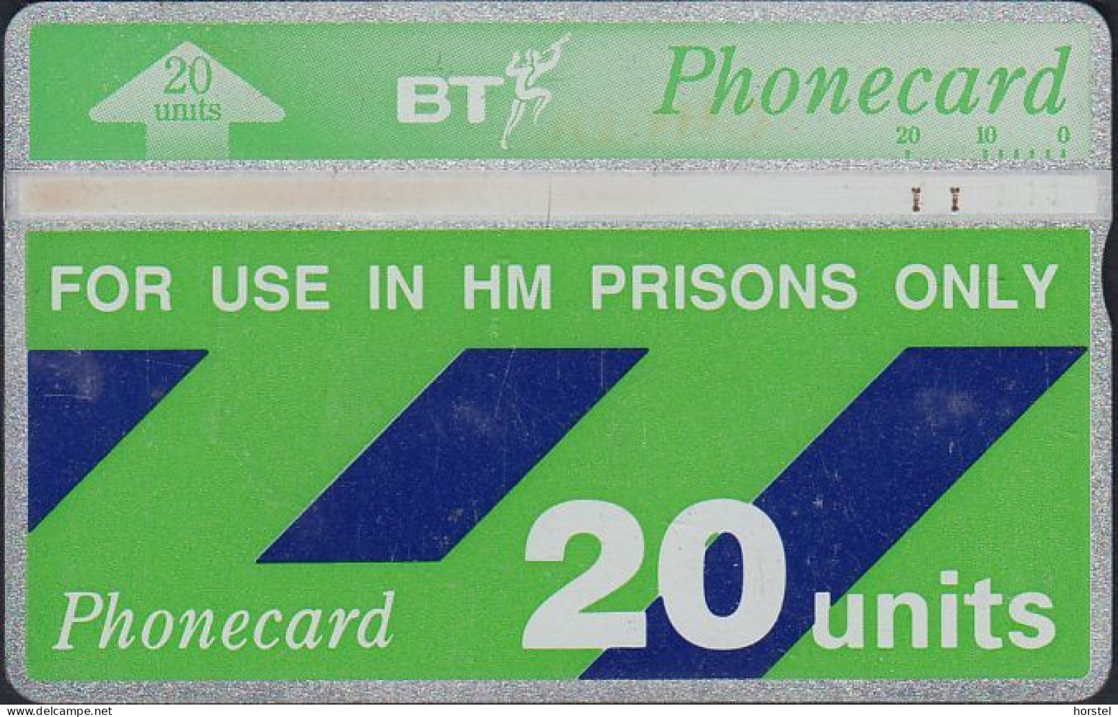 UK - British Telecom L&G H.M. Prison Card CUP005  (212F)  20 Units - Prisons