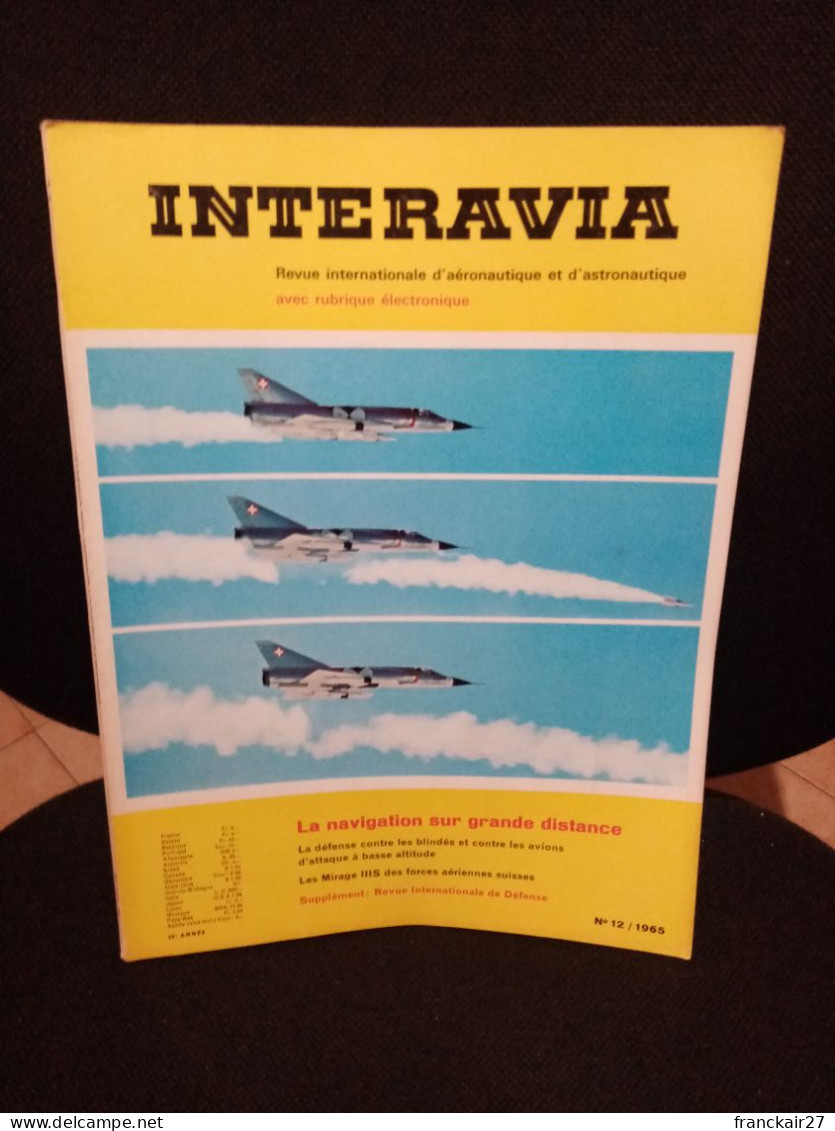 INTERAVIA 12/1965 Revue Internationale Aéronautique Astronautique Electronique - Aviation