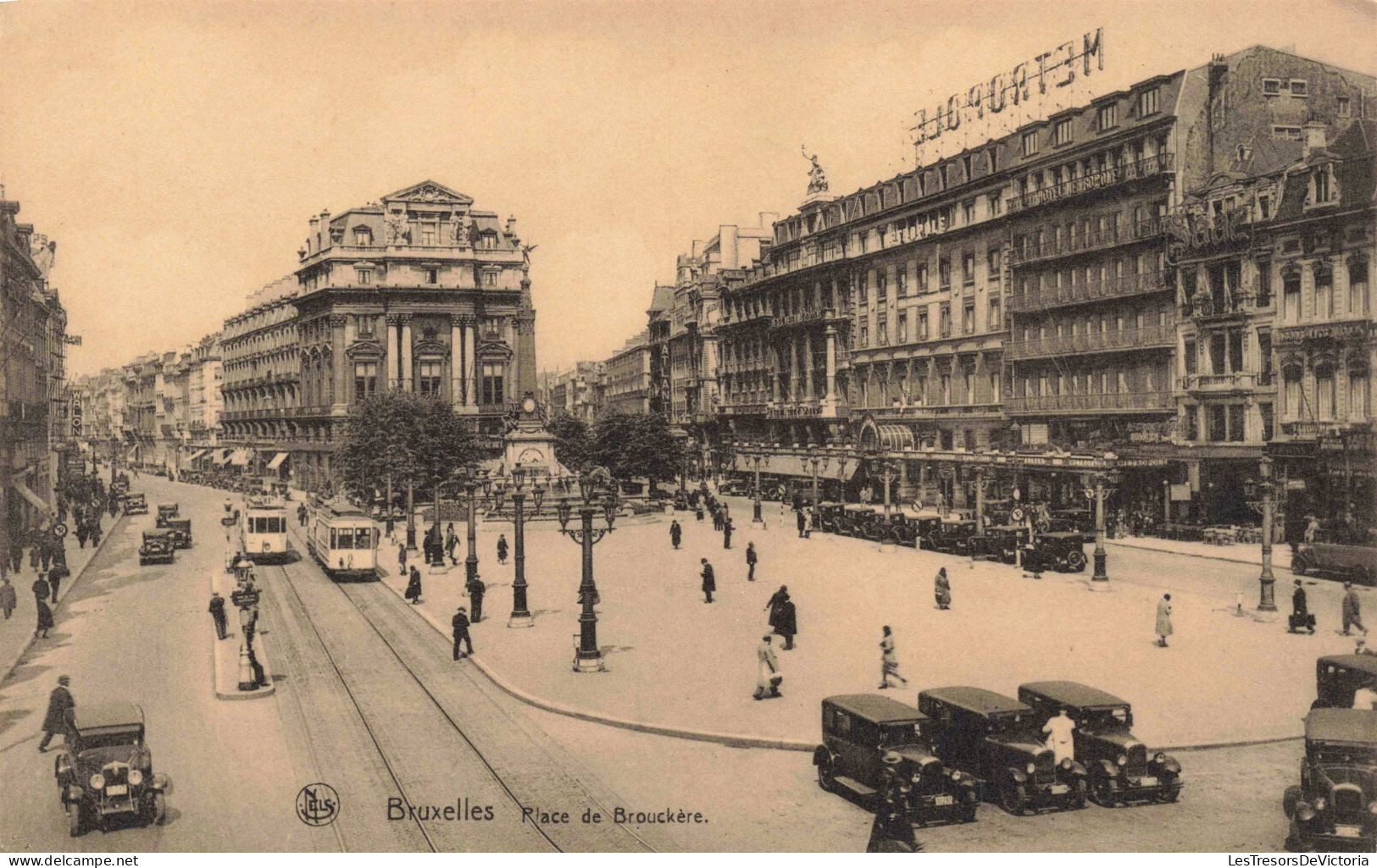 BELGIQUE - Bruxelles - Place De Brouckère - Carte Postale Ancienne - Marktpleinen, Pleinen