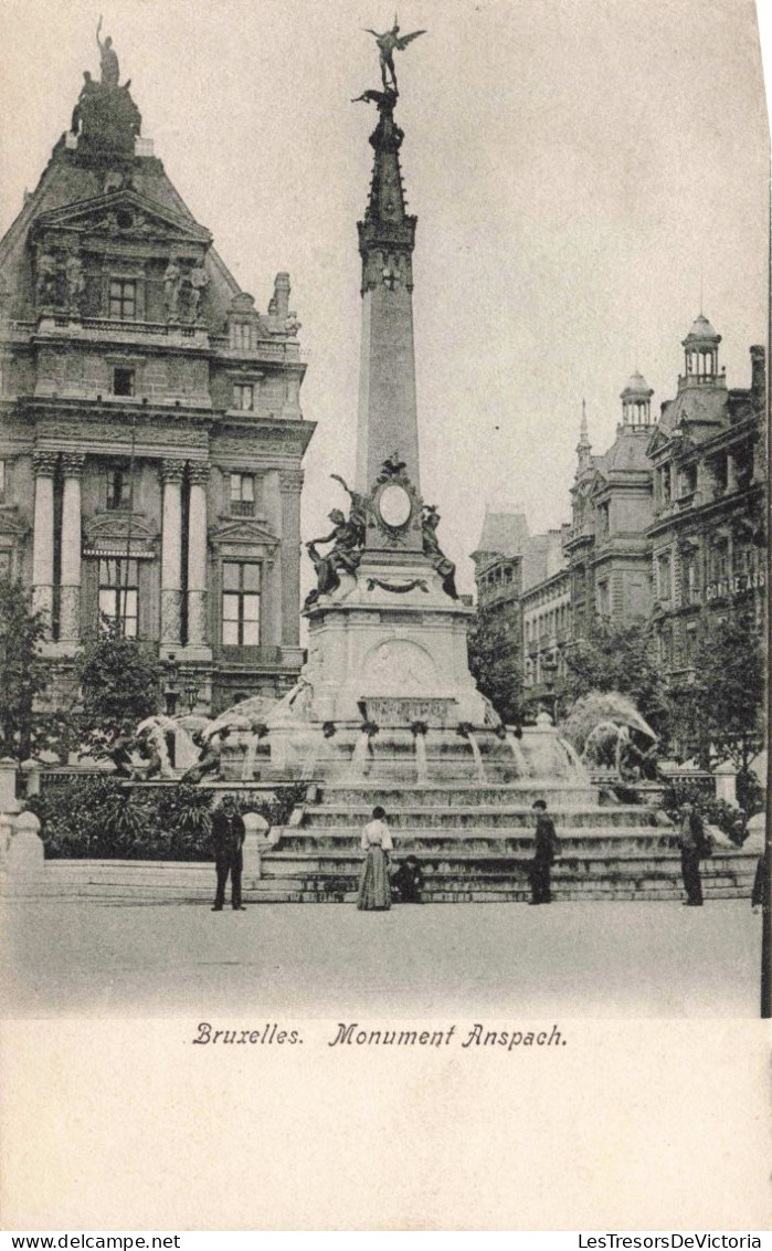 BELGIQUE - Bruxelles - Monument Anspach - Carte Postale Ancienne - Monumenti, Edifici